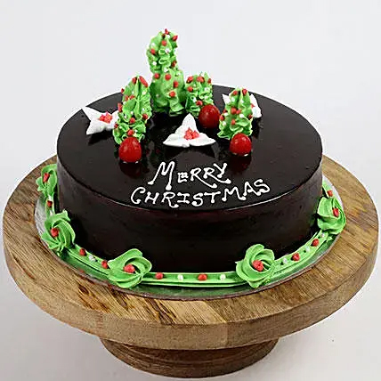 Creamy Christmas Tree Chocolate Cake- Half Kg