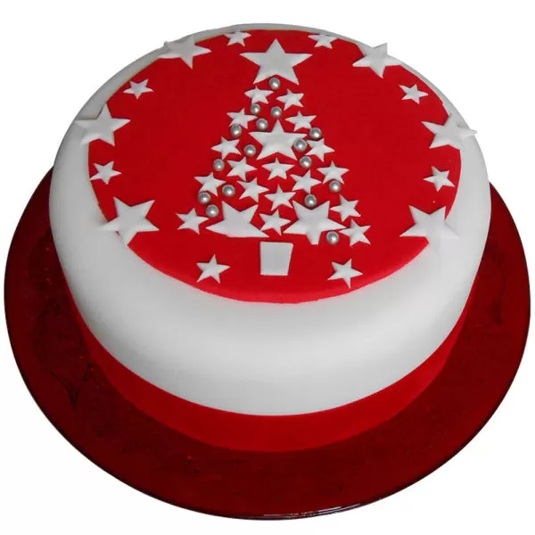 Vanilla Christmas Tree Cake