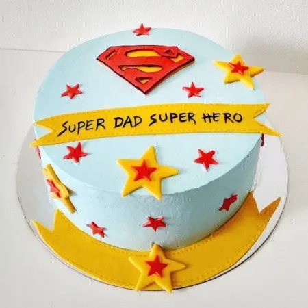 Super Hero Dad Cake (1 Kg) Super Hero Dad Cake (1 Kg)