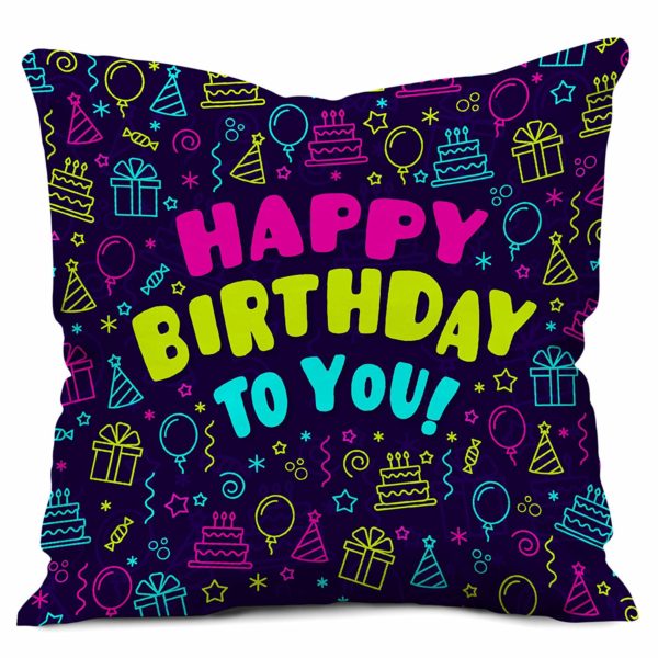 Birthday cushion 12x12in