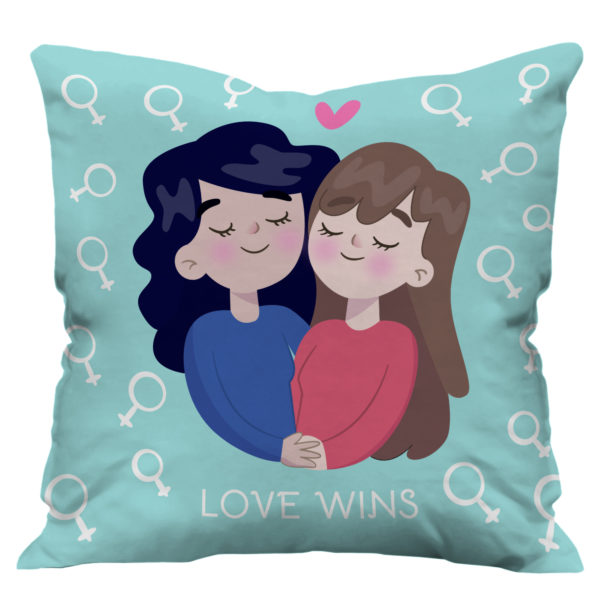 She Found Her Best Friend illustrator Girls Printed Soft Satin Cushion Cover, White She Found Her Best Friend illustrator Girls Printed Soft Satin Cushion Cover, White