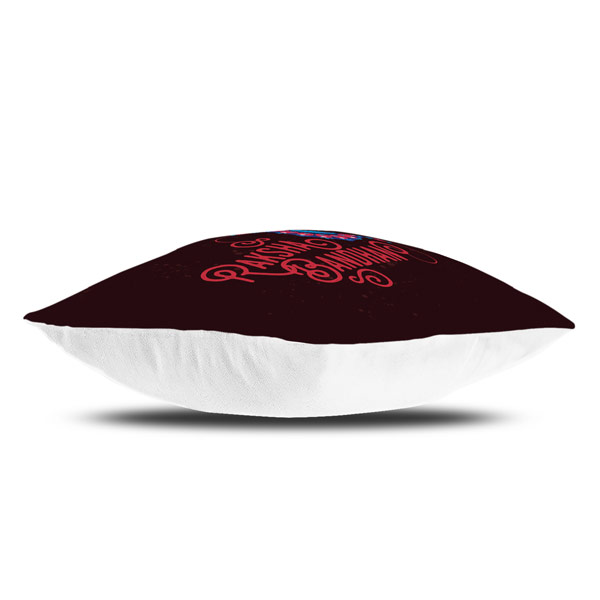 Happy Rakshabandhan Quote Printed Satin Cushion Cover
