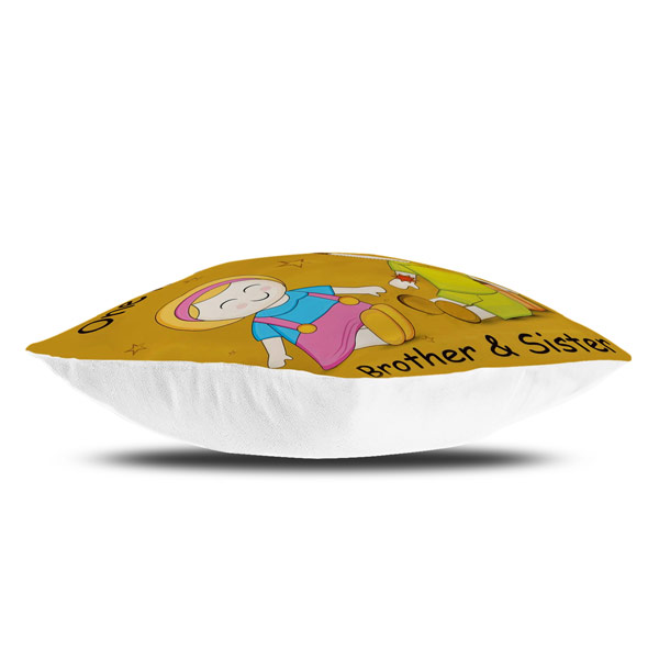 One in a Million Quote Printed Satin Cushion Cover, Yellow