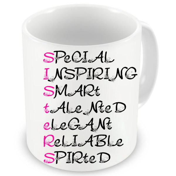 Sister Definition Quote Printed Ceramic Mug