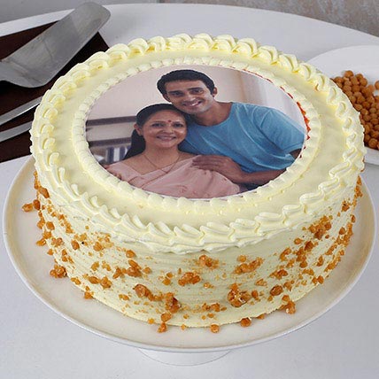 Mothers Day Butterscotch Photo Cake