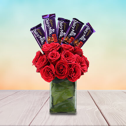 Classic Choco Flower Arrangement Classic Choco Flower Arrangement