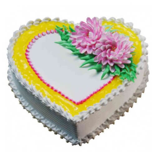 Heart shape pineapple cake Heart shape pineapple cake