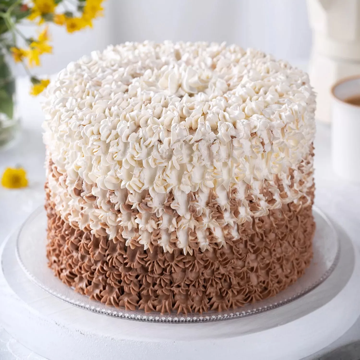 Swirly Chocolate Cream Cake Half Kg Swirly Chocolate Cream Cake Half Kg
