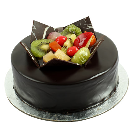 Chocolate Fruit Gateau One kg