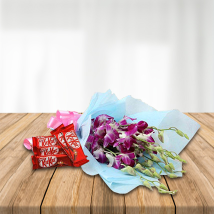 Orchids with Chocolates