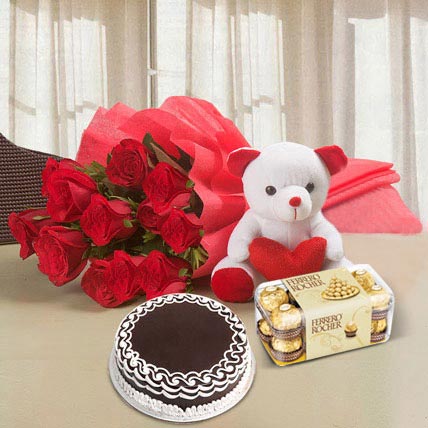 Beautiful Red Rose Hamper Premium