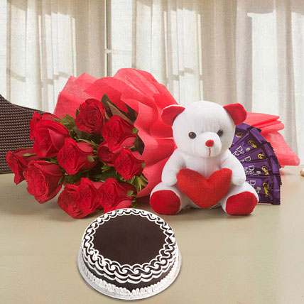 Beautiful Red Rose Hamper Deluxe