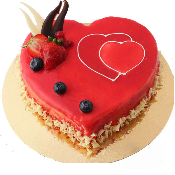 1 kg Heart Shape Strawberry Cake 1 kg Heart Shape Strawberry Cake