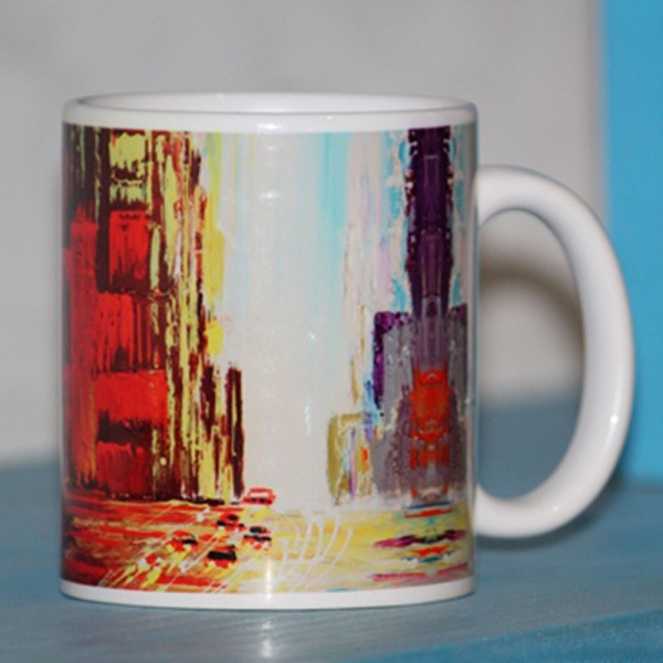 Everyday Coffee Mug With Handmade Block Print Box