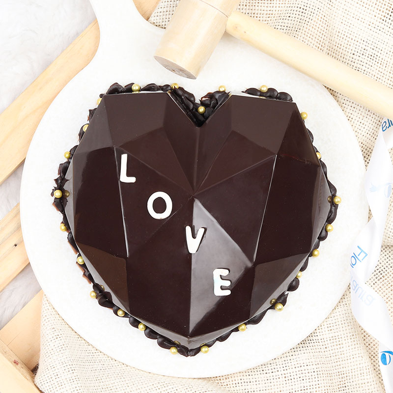 Diamond Heart Pinata Cake