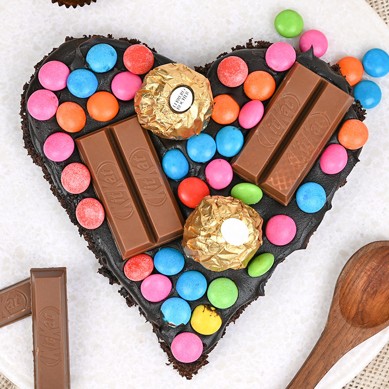 Diamond Heart Pinata Cake
