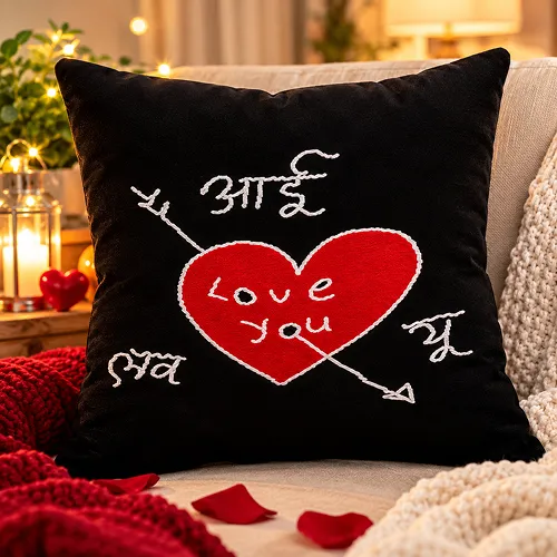 Factorywala anniversary cushion.