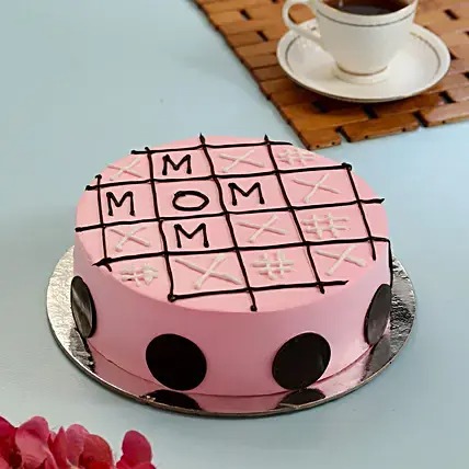 500 gm Tic Tac Toe Pineapple Cake For Mom
