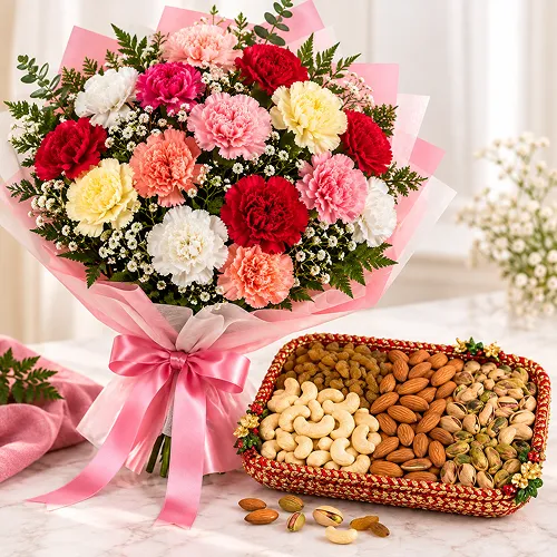 Flowers with Dry Fruits Flowers with Dry Fruits