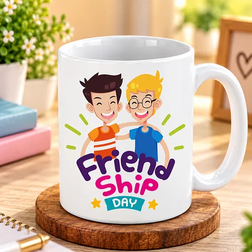 Friendship Day Quote Printed Ceramic Mug