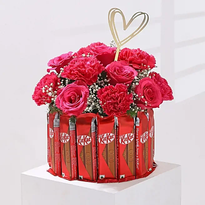 Golden Heart Choco Floral Bouquet Golden Heart Choco Floral Bouquet