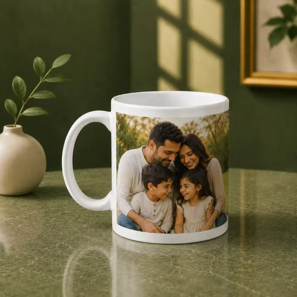 Happy Family Personlised Printed Ceramic Coffee Mug Happy Family Personlised Printed Ceramic Coffee Mug