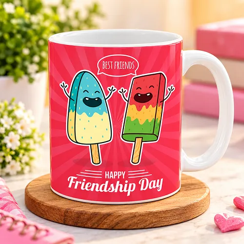 Ice-cream Friends Printed Ceramic Mug