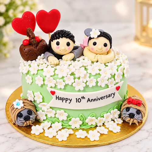 Mom & Dad Anniversary Cake