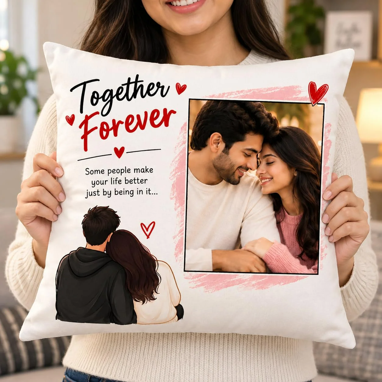 Photo Custom Pillow, Personalized, Satin Printed, Cushion Cover, 12x12 Inch Photo Custom Pillow, Personalized, Satin Printed, Cushion Cover, 12x12 Inch