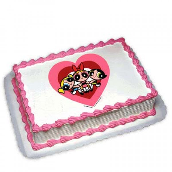 Powerpuff Girls Photo Cake 1kg Powerpuff Girls Photo Cake 1kg