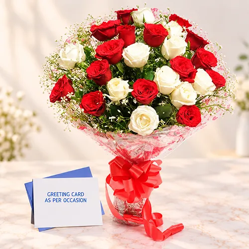 Red N White Roses Red N White Roses