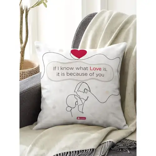 Romantic Love Cuddle Quotes Printed Satin Cushion Cover Romantic Love Cuddle Quotes Printed Satin Cushion Cover