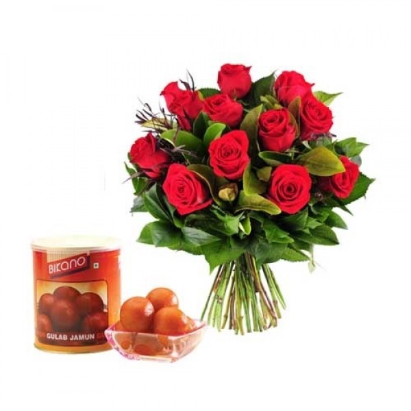 Roses with Sweets Roses with Sweets