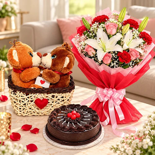 Soft toys , Flowers Combo Soft toys , Flowers Combo