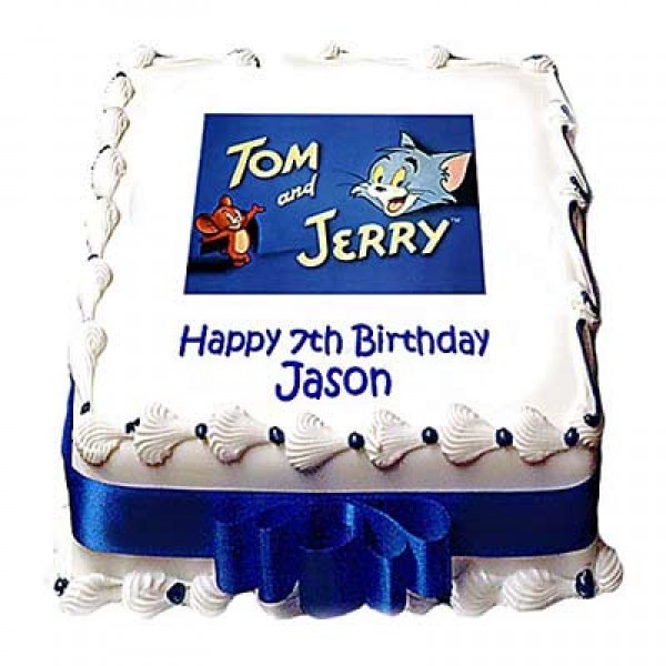Sporty Tom & Jerry Photo Cake 2kg
