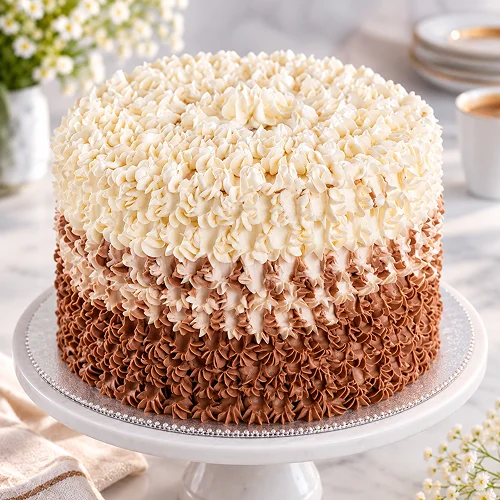 Swirly Chocolate Cream Cake Half Kg