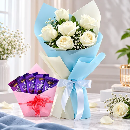 White Roses & Dairy Milk