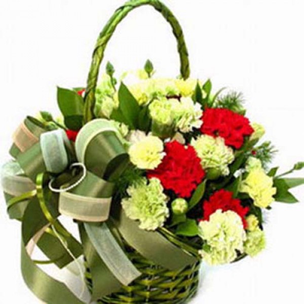 Carnation Basket
