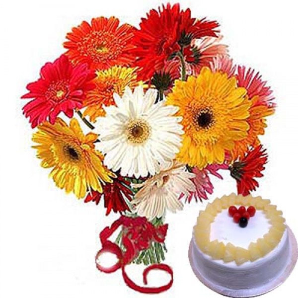 Floral Mix with Cake