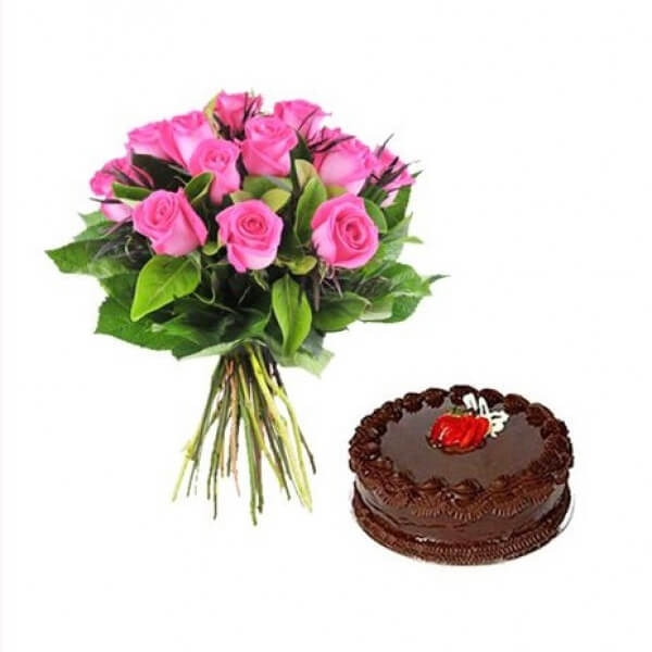 Flowers with Cake