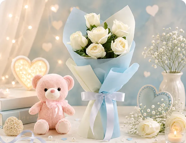 Flowers & Teddy